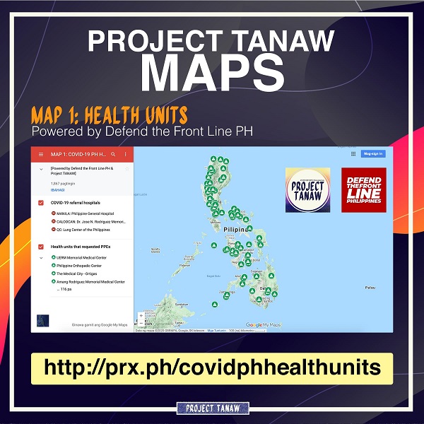 MAP 1: COVID-19 PH Health Units Thumbnail